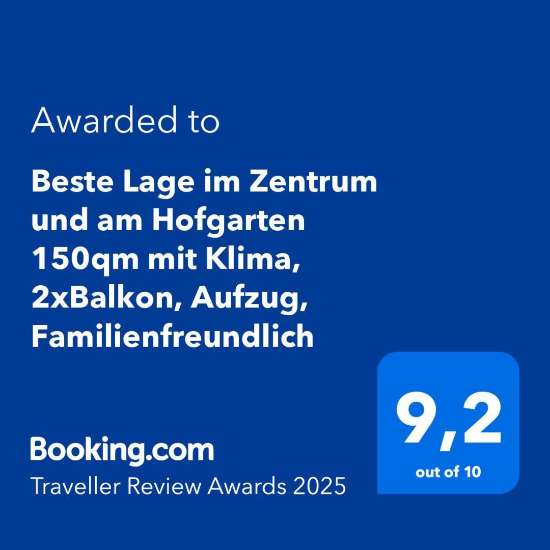 Beste Lage Im Zentrum Und Am Hofgarten 150Qm Mit Klima, 2Xbalkon, Aufzug, Familienfreundlich Bayreuth Exterior foto